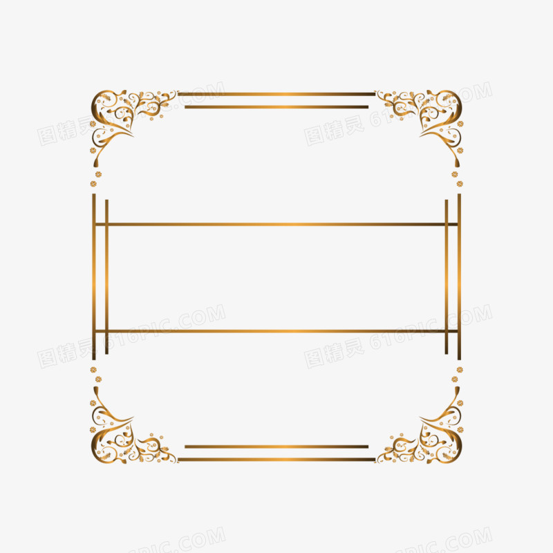 金色欧式花纹