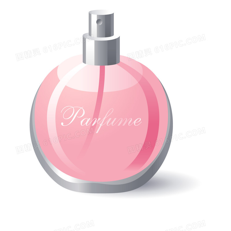 化妆水香水粉色瓶子