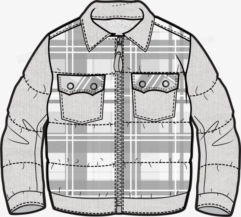 外套服装款式图