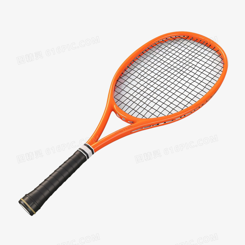 3D运动装备网球拍免抠元素