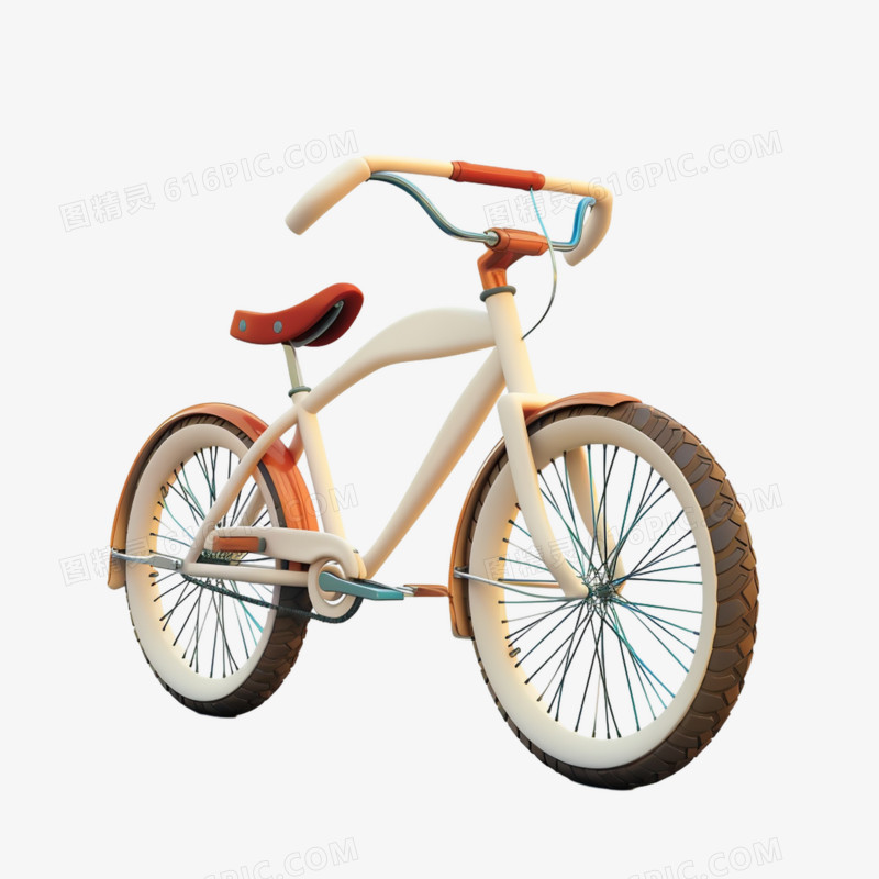3D运动装备自行车免抠元素