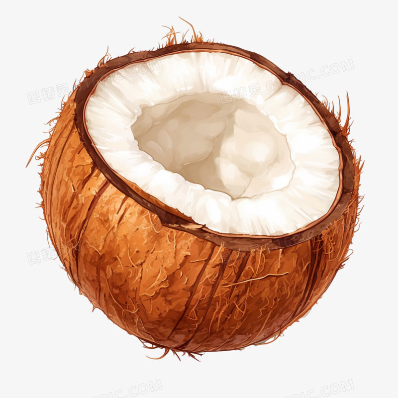椰子椰肉免抠元素