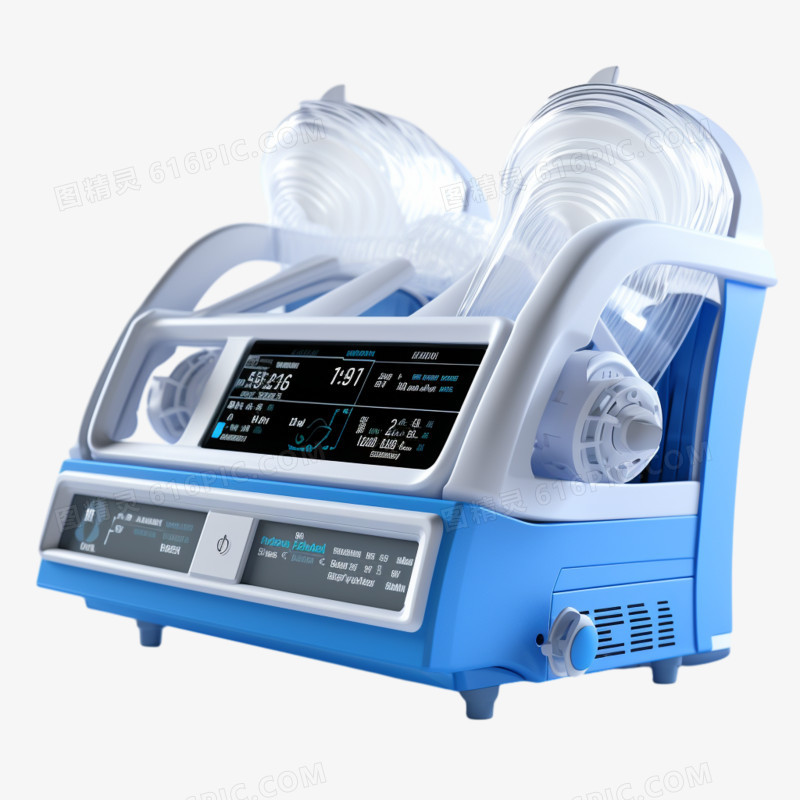 3D医疗医院器材呼吸机免抠元素