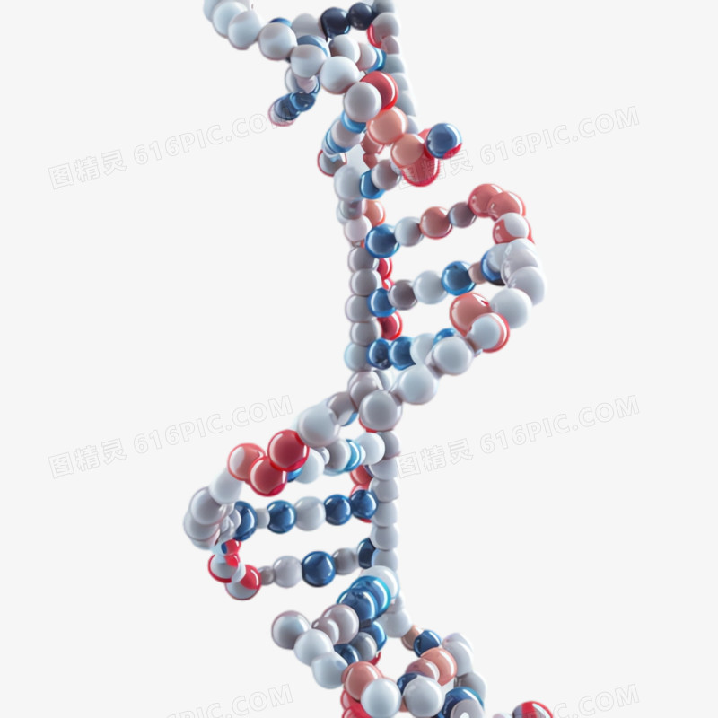 3D分子DNA免抠素材