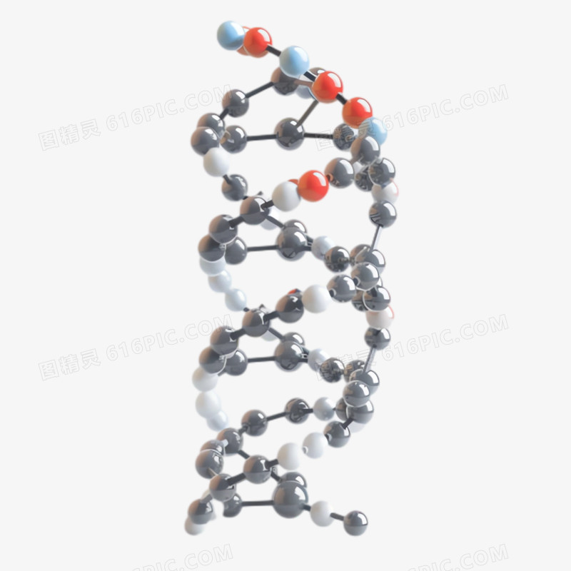 3D分子DNA免抠素材