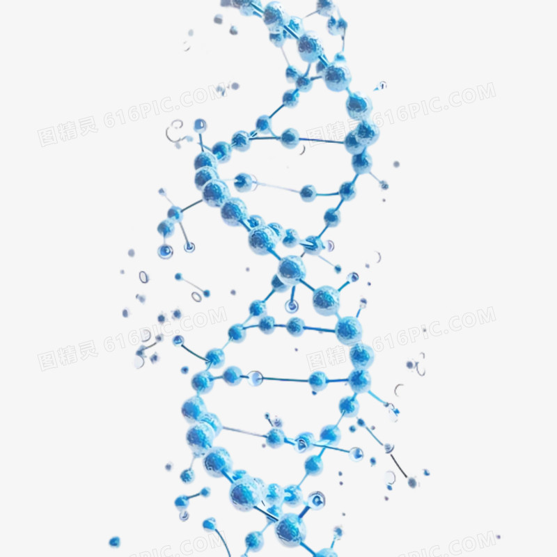 3D分子DNA免抠素材