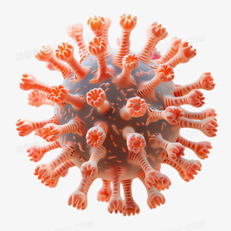 3D病毒细菌免抠素材