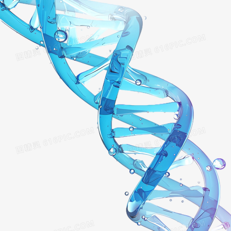 3D分子DNA免抠素材