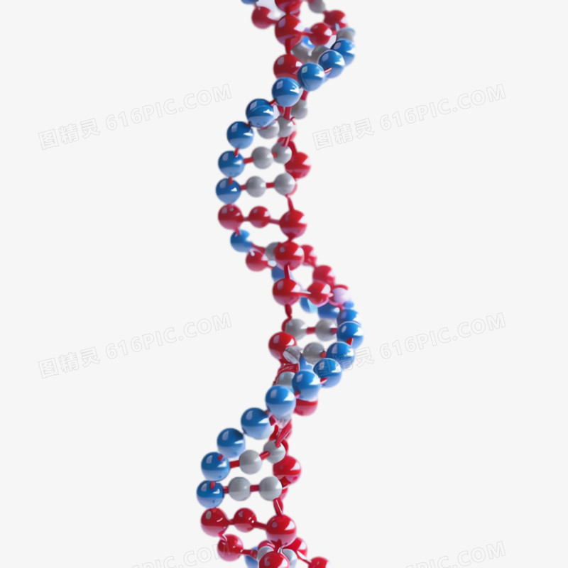 3D分子DNA免抠素材