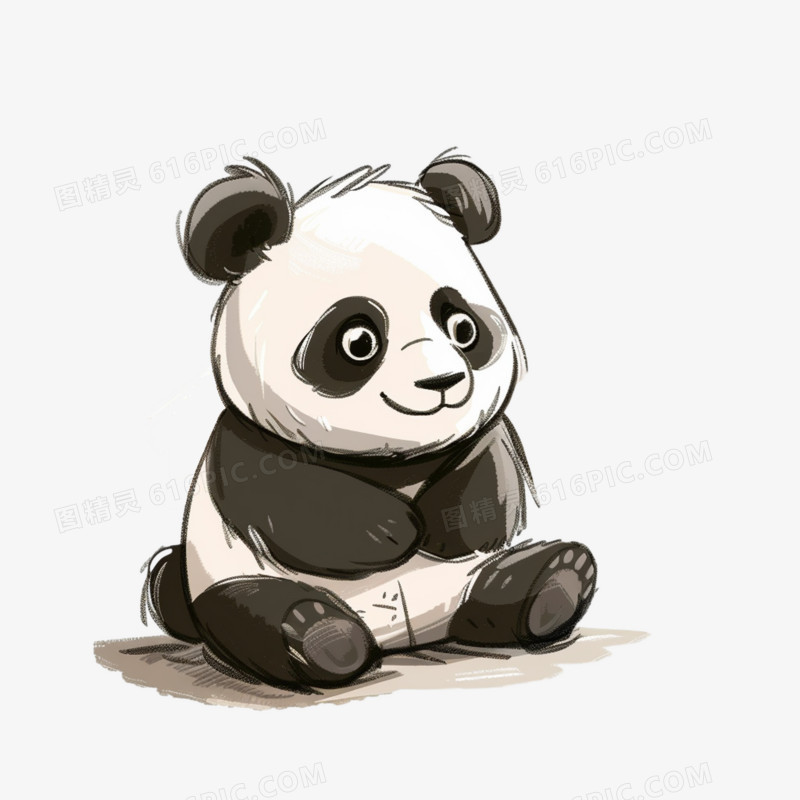 卡通熊猫免抠元素