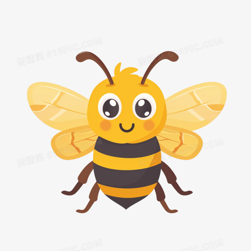 昆虫蜜蜂可爱免抠元素