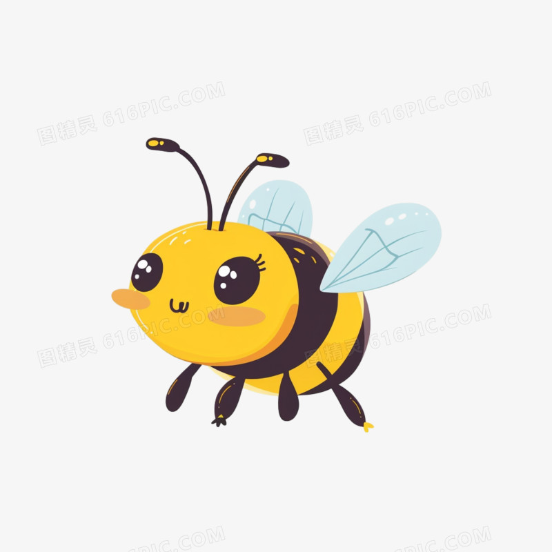 昆虫蜜蜂可爱免抠元素