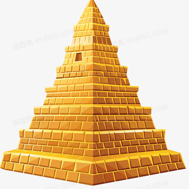 外国建筑金字塔免抠元素