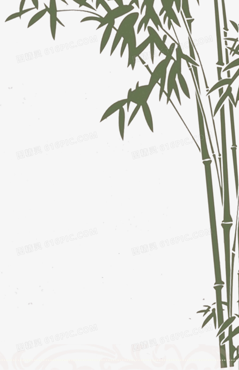 装饰图案绿竹