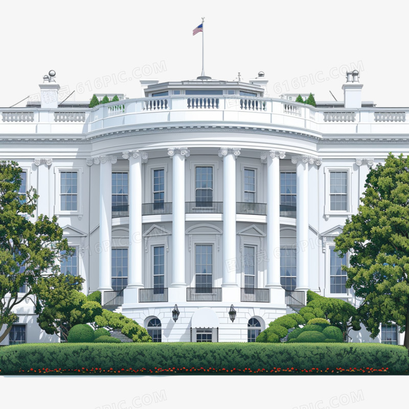 白宫建筑免抠元素