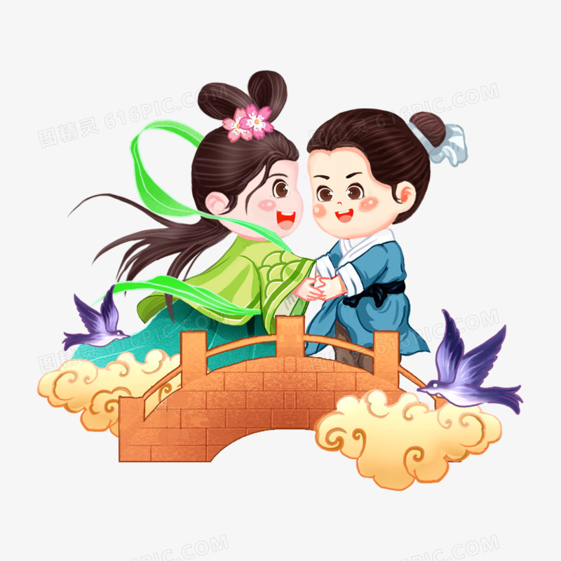 一组牛郎织女形象组图一