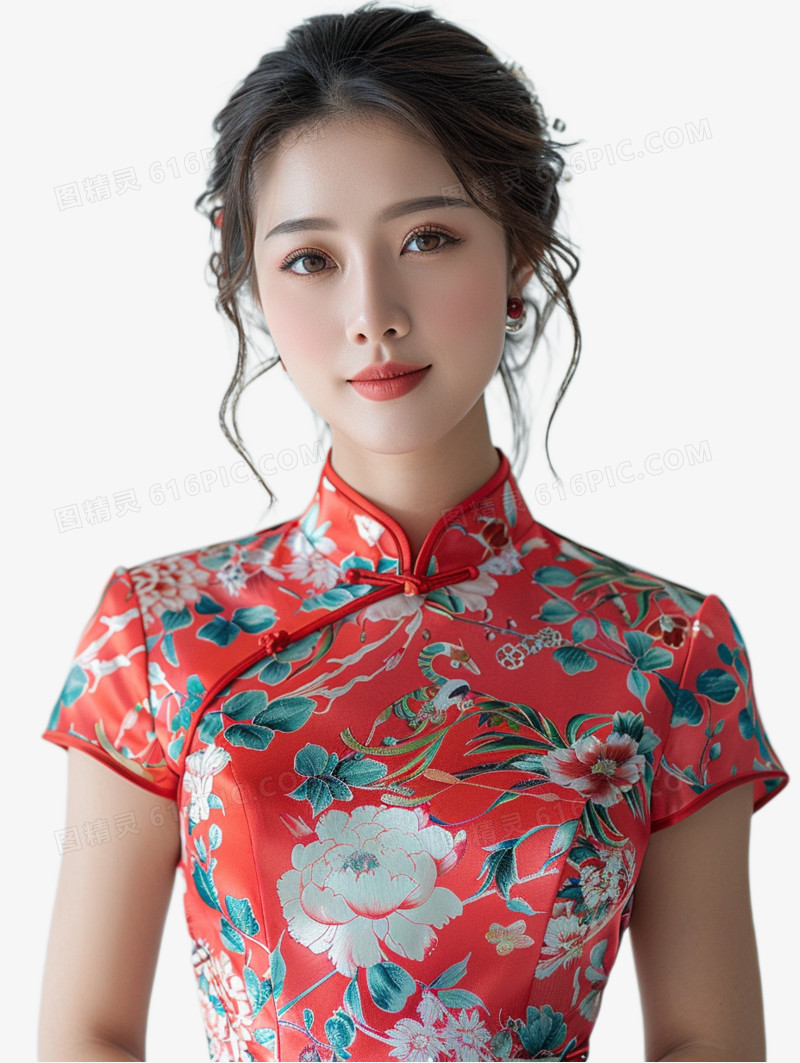 实拍中国女模特免抠元素