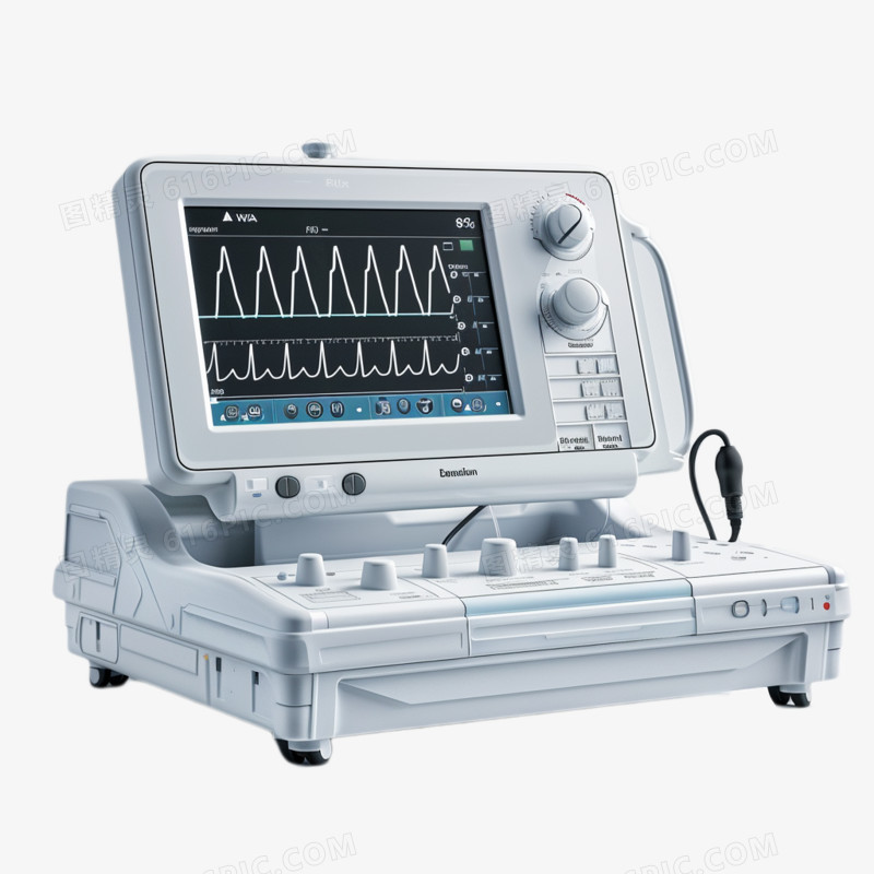 摄影医疗器械心电图仪器免抠元素