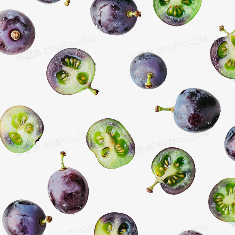 摄影实拍蓝莓水果免抠元素