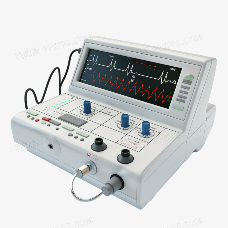 摄影心电图仪实拍免抠元素