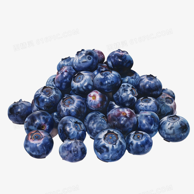 实拍蓝莓水果免抠元素