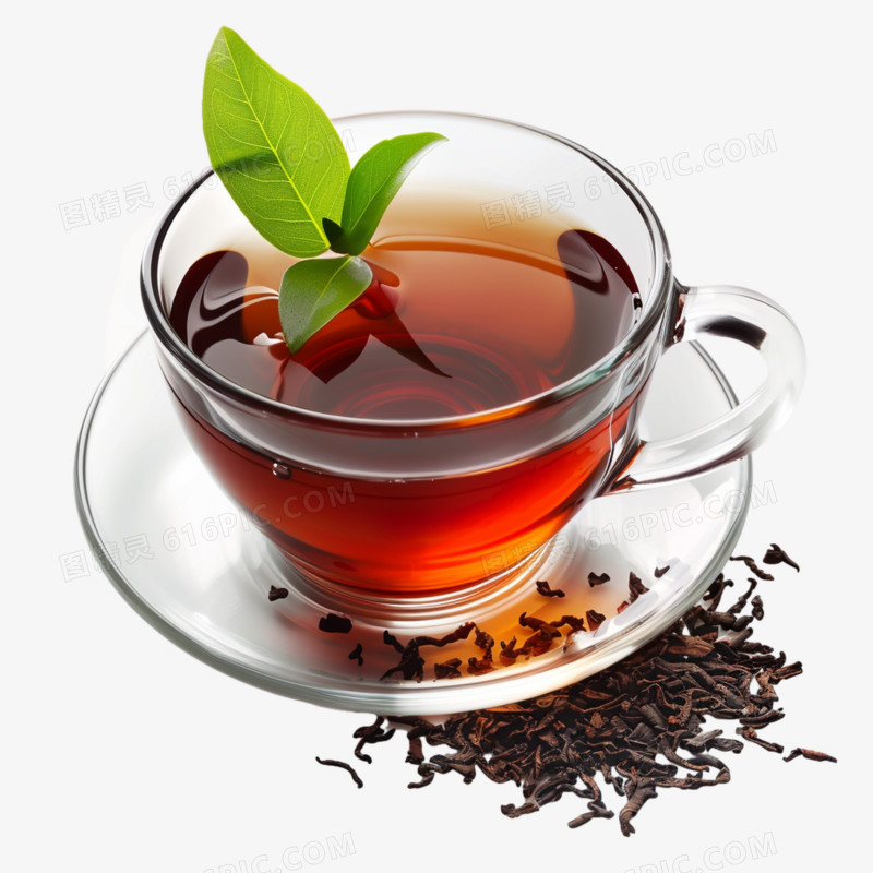 实拍红茶饮品免抠元素