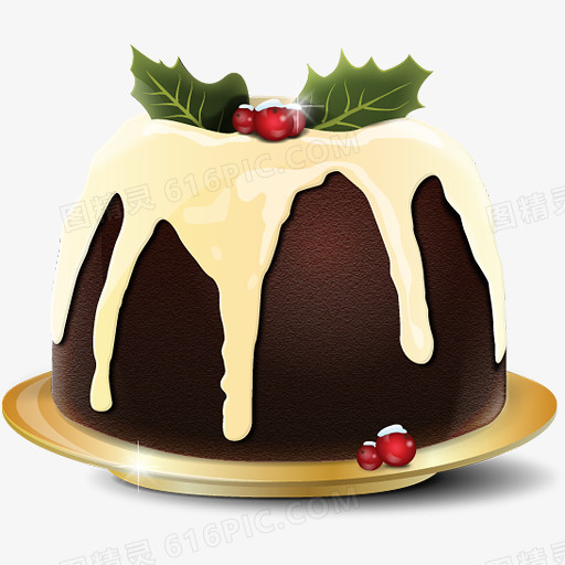 christmas pudding icon