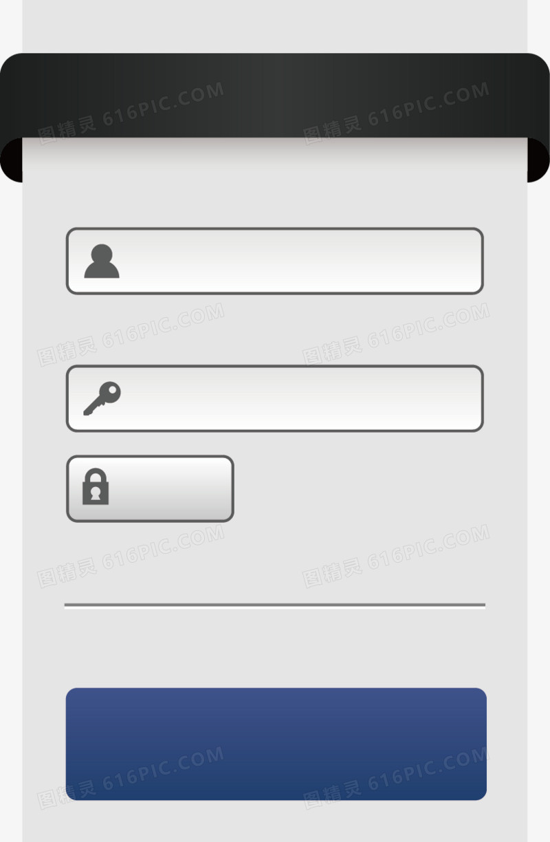 灰色登录框