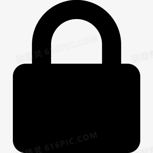 锁安全解锁平坦的Icons作为自由