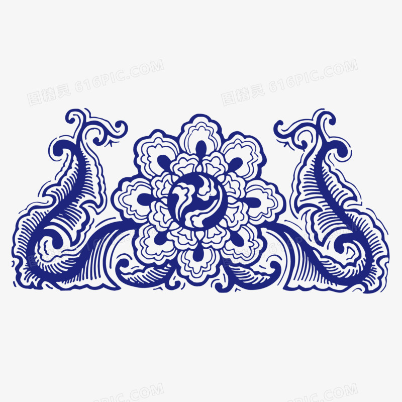 青花花纹