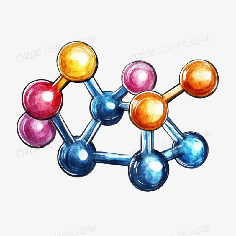 化学结构分子式原子免抠元素