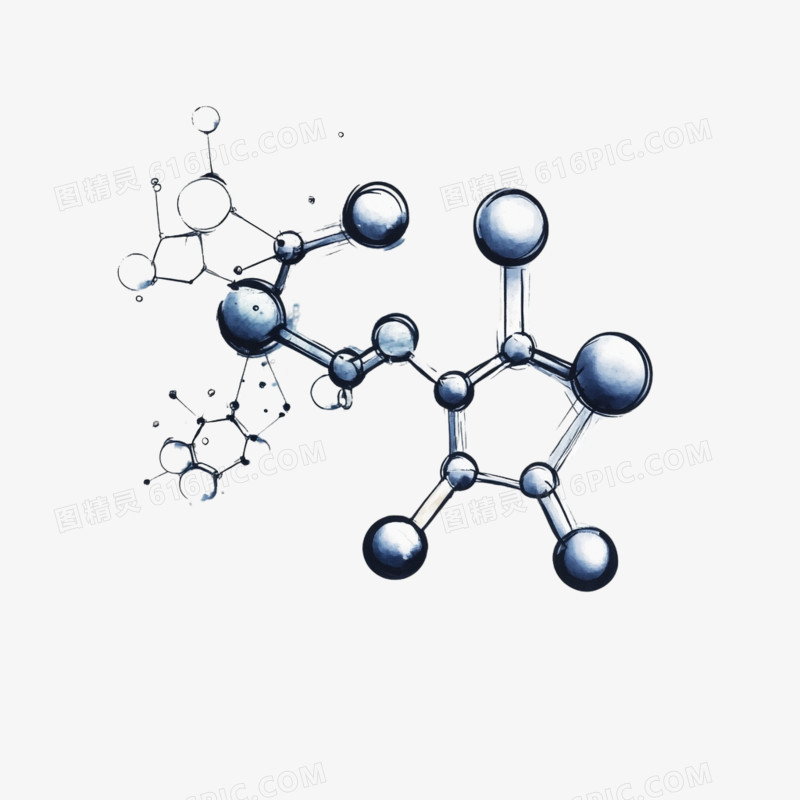 化学结构分子式原子免抠元素