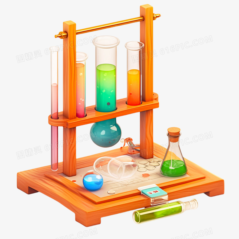 手绘化学实验工具免抠元素