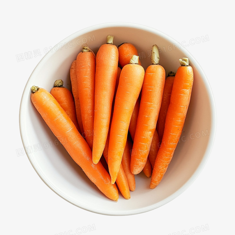 实拍蔬菜食材胡萝卜免抠元素