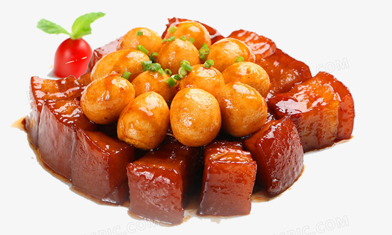 鹌鹑蛋东坡肉菜品