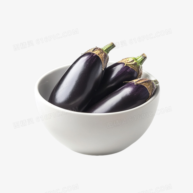 实拍蔬菜食材茄子免抠元素