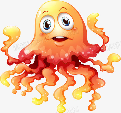 卡通水母