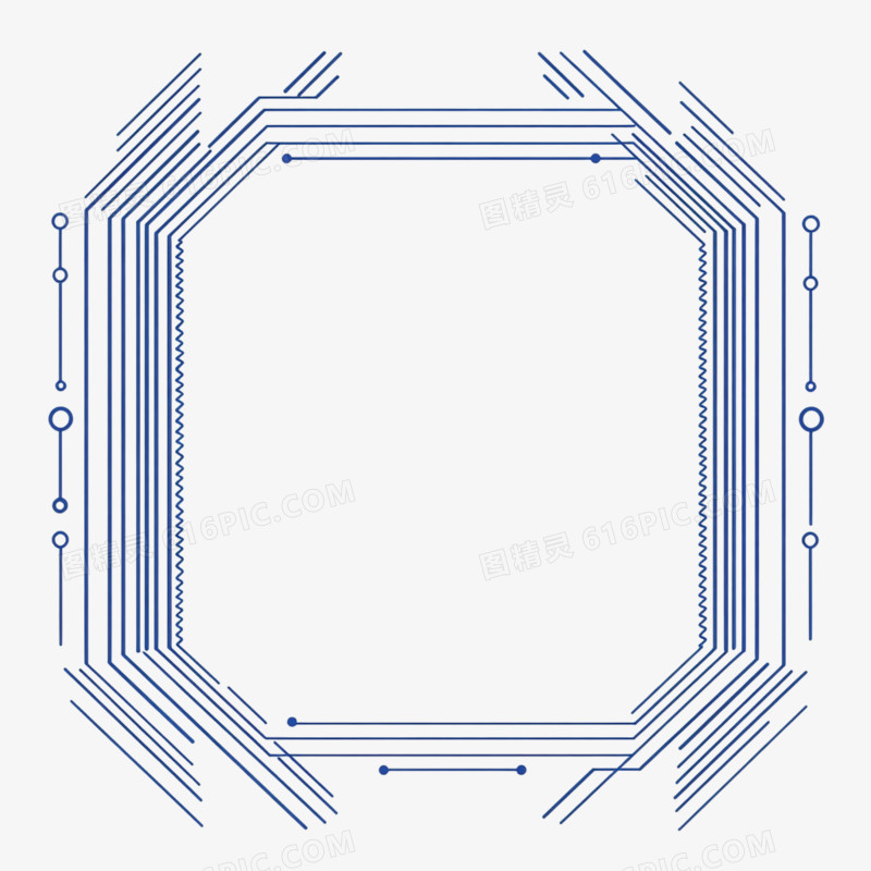 科技风边框免抠元素