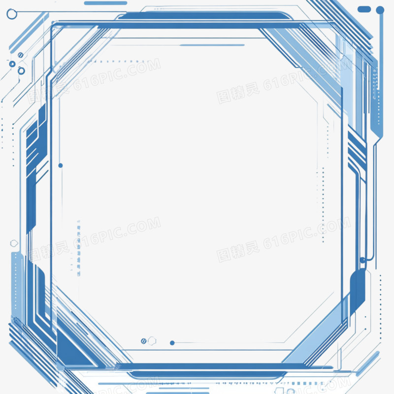 科技风边框免抠元素