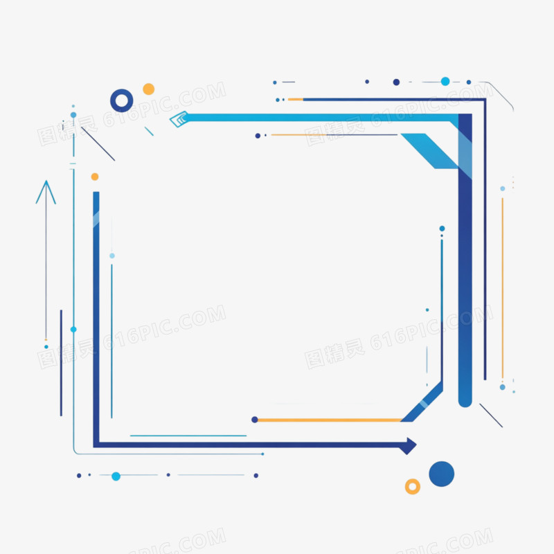科技风边框免抠元素