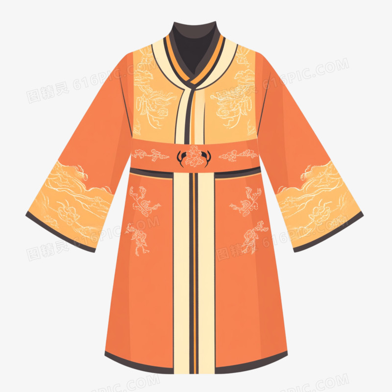 中国风古代物品唐服免抠元素