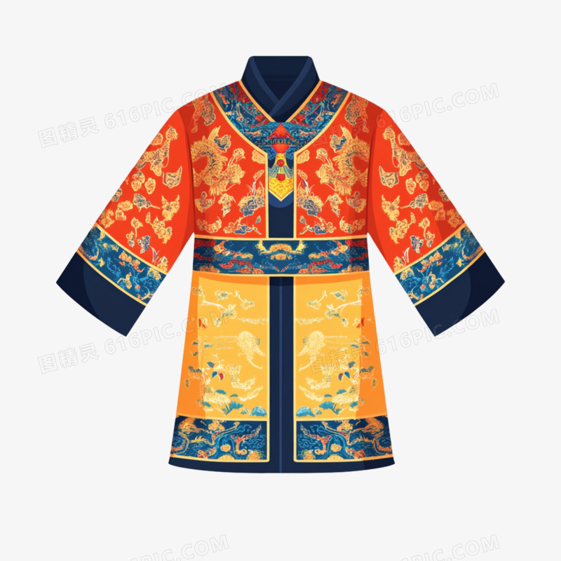 中国风古代物品唐服免抠元素