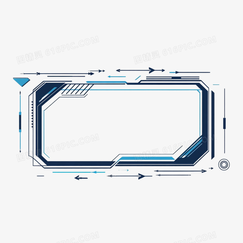 科技风边框免抠元素