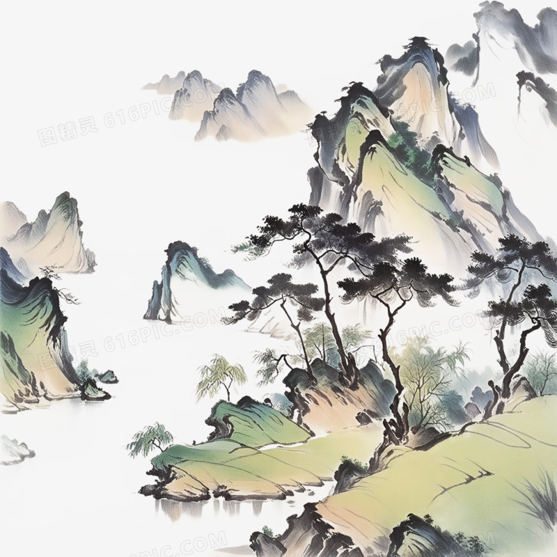 插画风景免抠元素