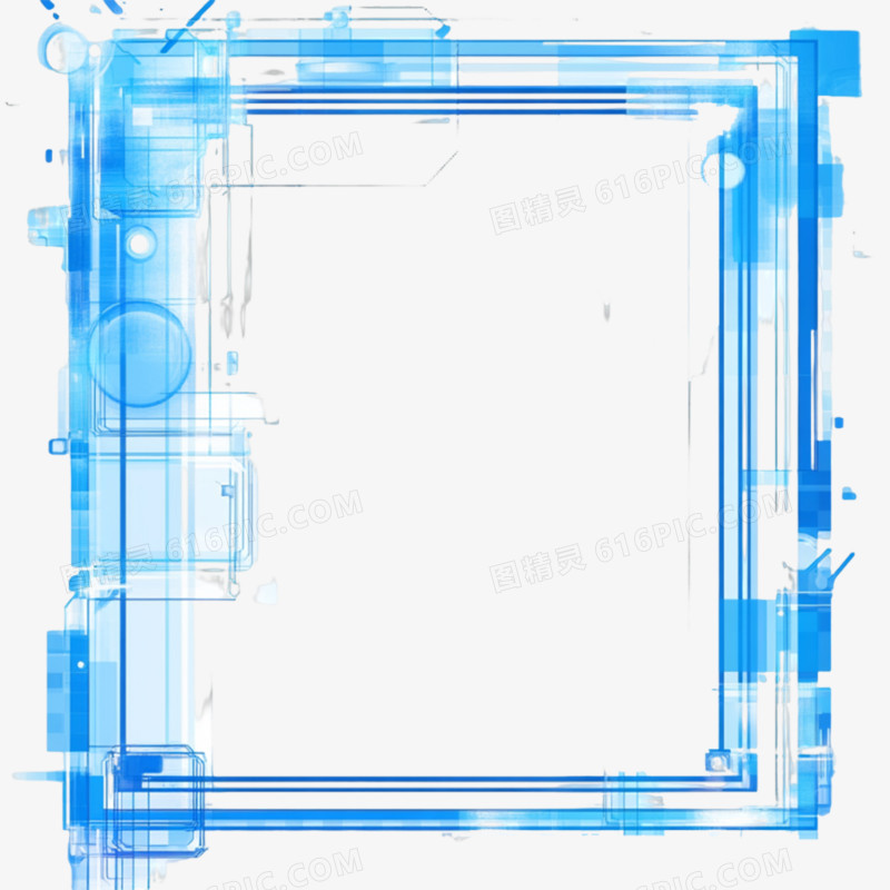 科技感边框免抠元素