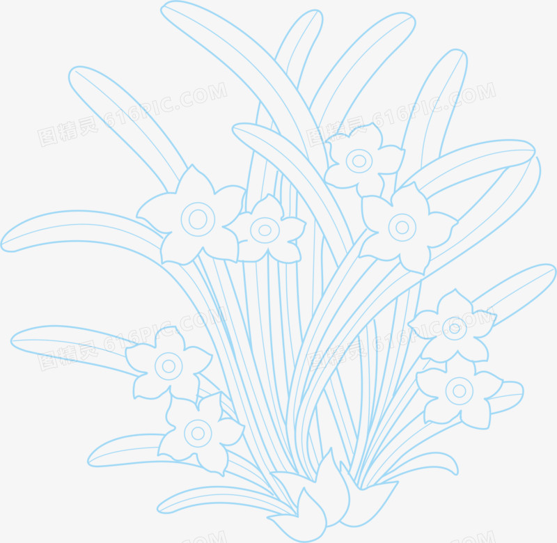 水仙花纹