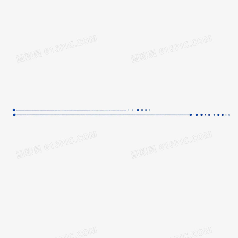 卡通蓝色分割线免抠元素