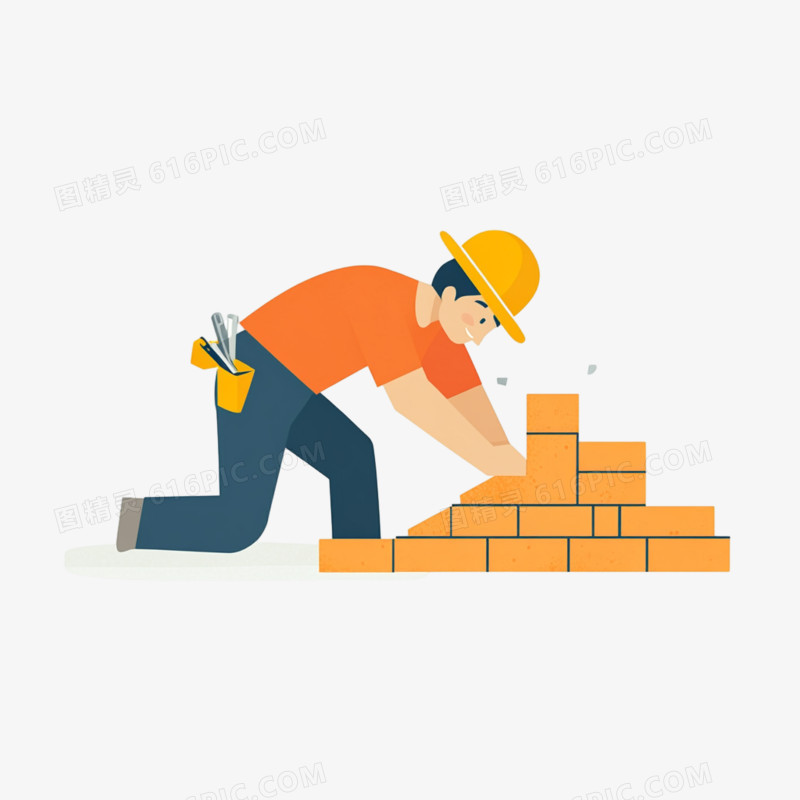 建筑工人免抠元素