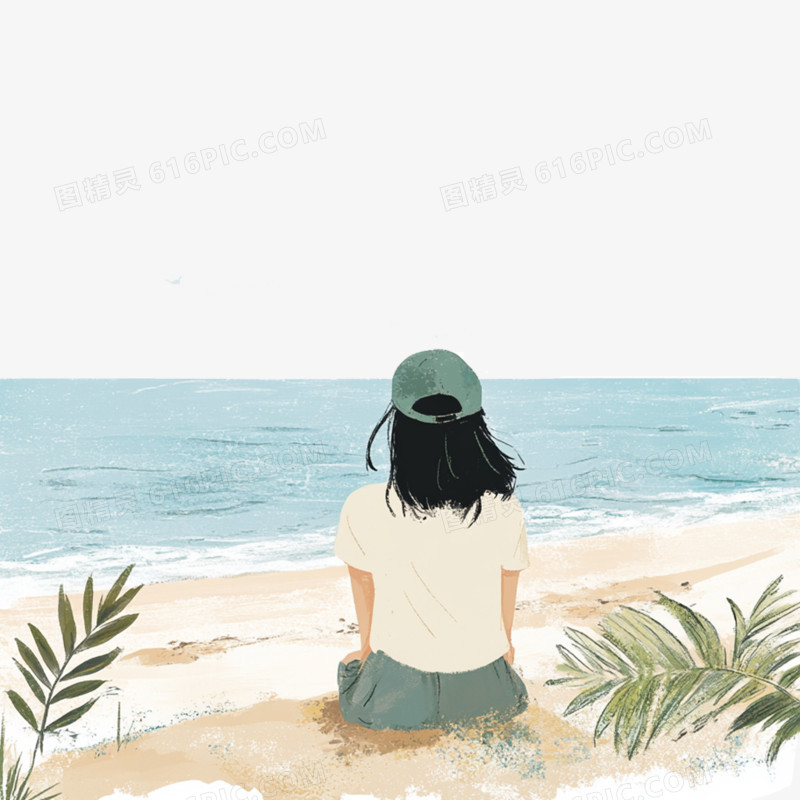 海边旅游免抠元素
