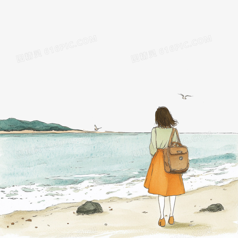 海边旅游免抠元素